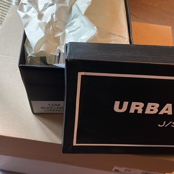 Urban Sport By J/Slides Textured Leather Slide Sandal Size 10 new with box Black - Picture 6 of 7